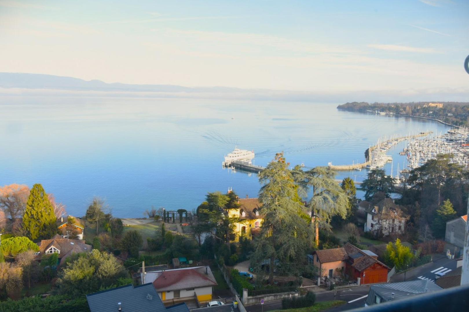 Appartement Avec Vue 180 Sur Le Lac Leman Thonon-les-Bains Esterno foto