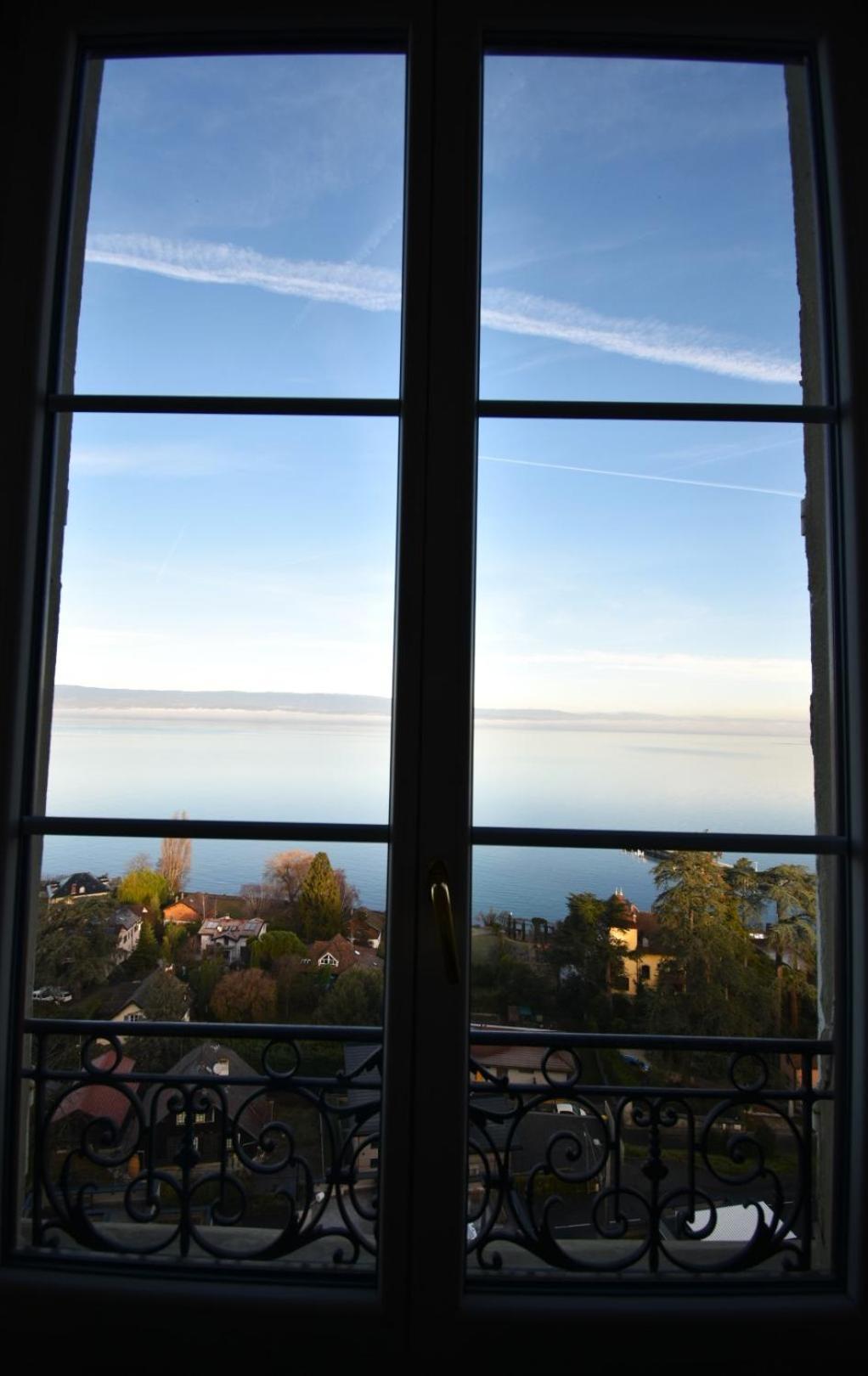 Appartement Avec Vue 180 Sur Le Lac Leman Thonon-les-Bains Esterno foto